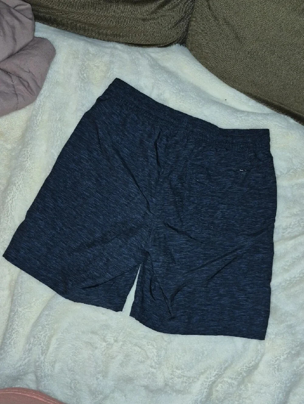 Hurley Dark Navy Heather Athletic Drawstring Shorts